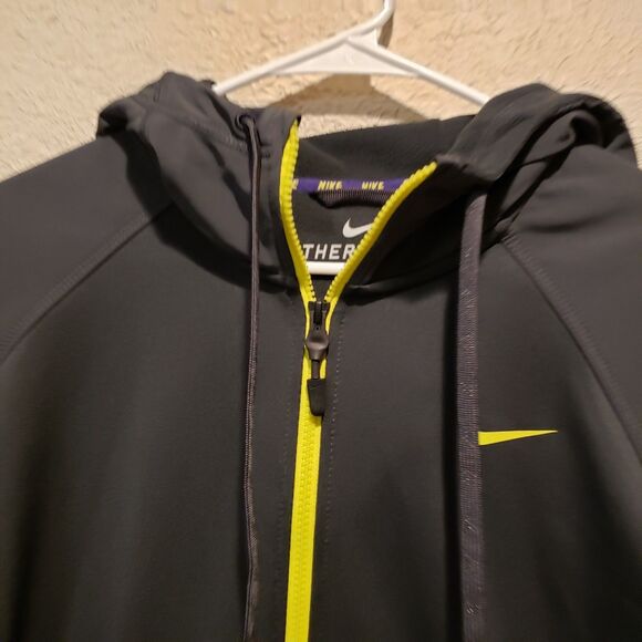 Nike Gray Track Jacket with Yellow Accents - Picture 3 of 9